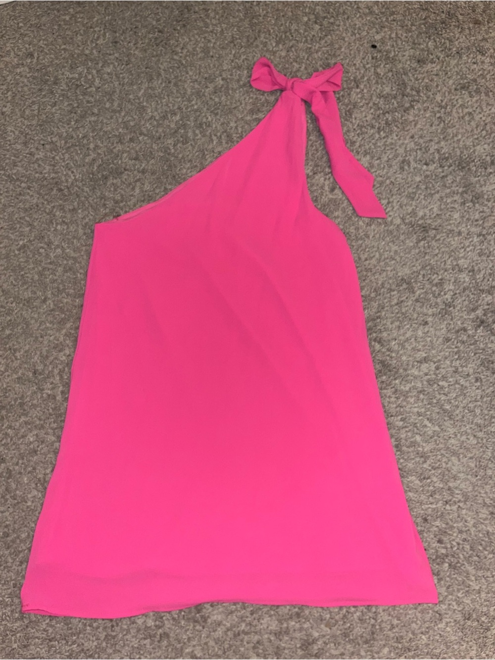 Pink lily hot pink one shoulder dress